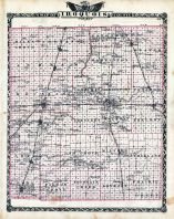 Iroquois County Map, Illinois State Atlas 1876